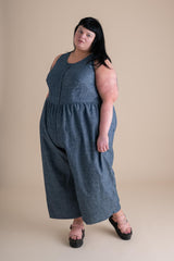 Backyard Jumpsuit in Indigo Chambray