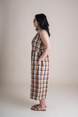 Conscious Clothing Backyard Jumpsuit in Sundew - plus size jumpsuit, back view