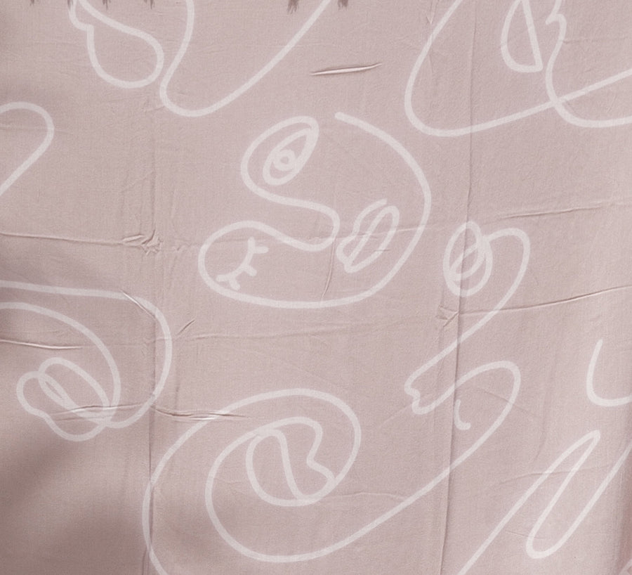 Village Thrive Faces Kimono - plus size garment, product view