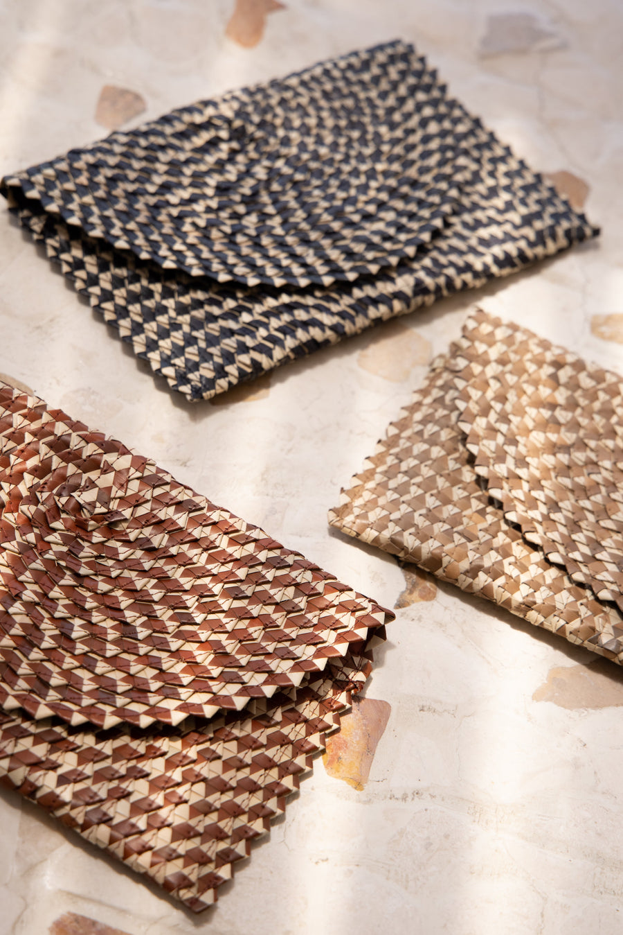 Village Thrive Ombre Rattan Clutch - clutch