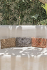 Village Thrive Ombre Rattan Clutch - clutch