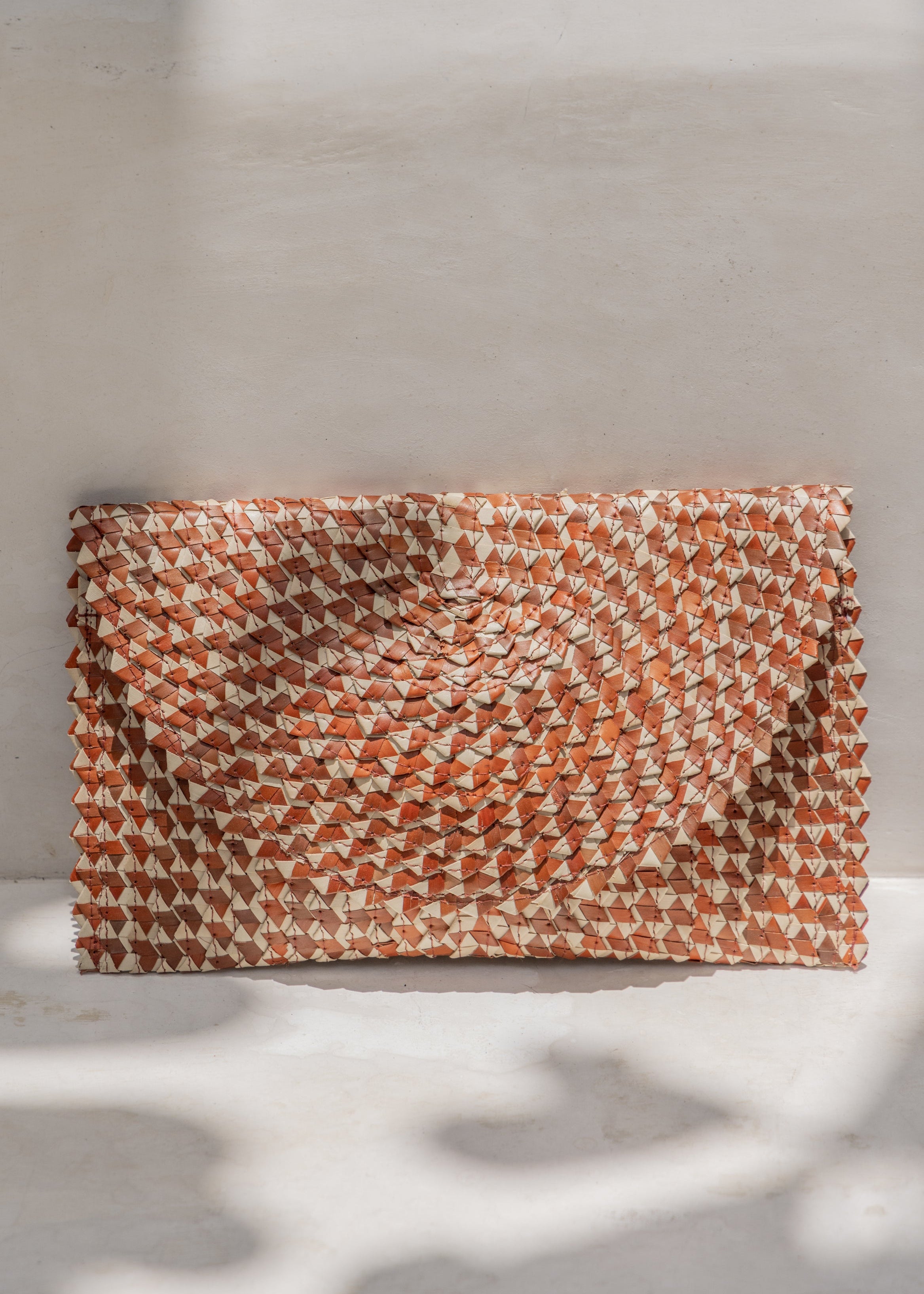 Ombre Rattan Clutch