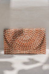 Village Thrive Ombre Rattan Clutch - clutch