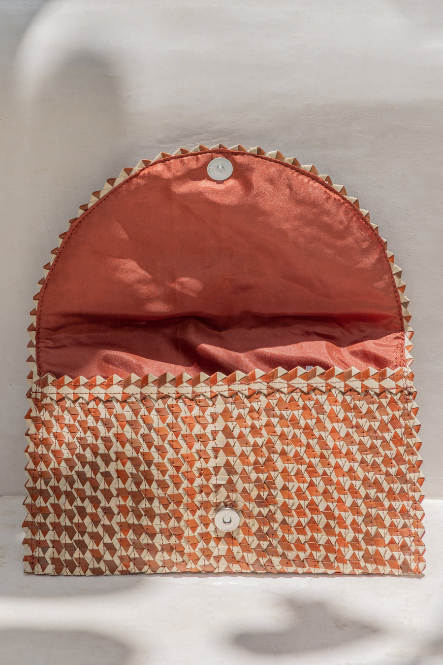 Village Thrive Ombre Rattan Clutch - clutch