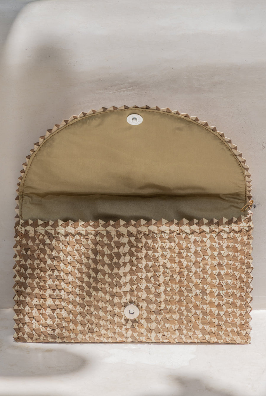 Village Thrive Ombre Rattan Clutch - clutch