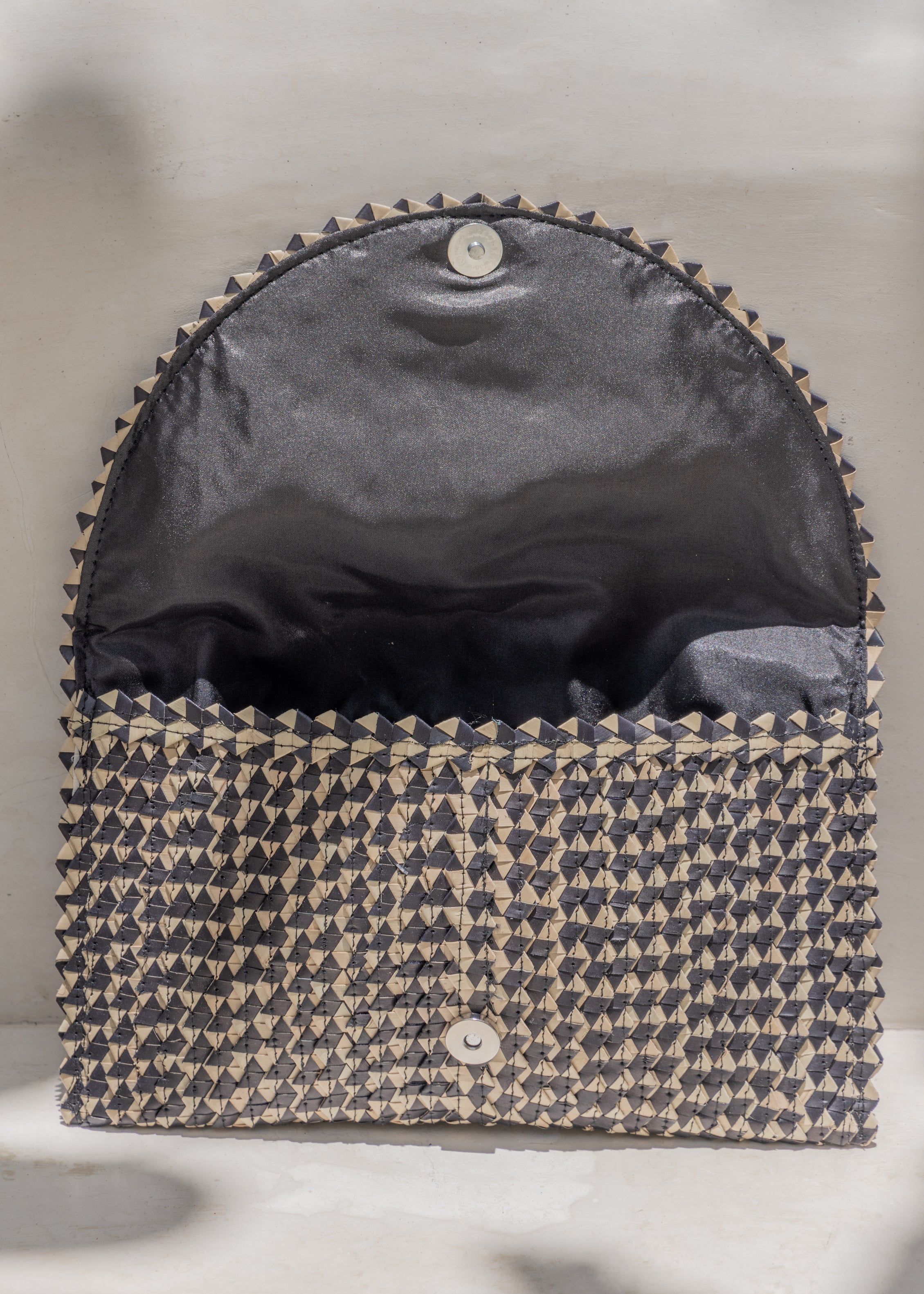 Ombre Rattan Clutch