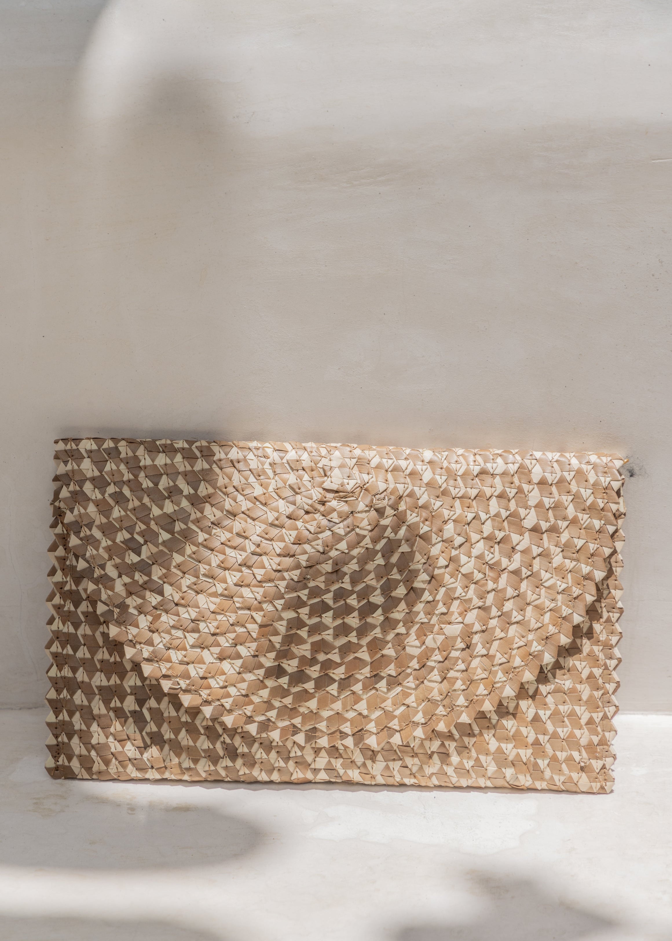 Ombre Rattan Clutch
