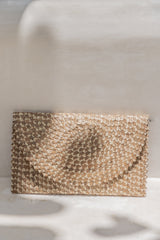 Village Thrive Ombre Rattan Clutch - clutch