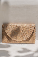 Village Thrive Rattan Clutch - clutch