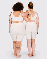 Thunderpants USA High Rise Bike Shorts Plain Vanilla - inclusive bike shorts, back view