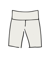 Thunderpants USA High Rise Bike Shorts Plain Vanilla - inclusive bike shorts, product view