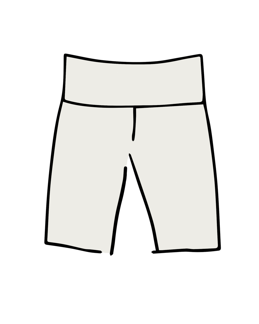 Thunderpants USA High Rise Bike Shorts Plain Vanilla - inclusive bike shorts, product view