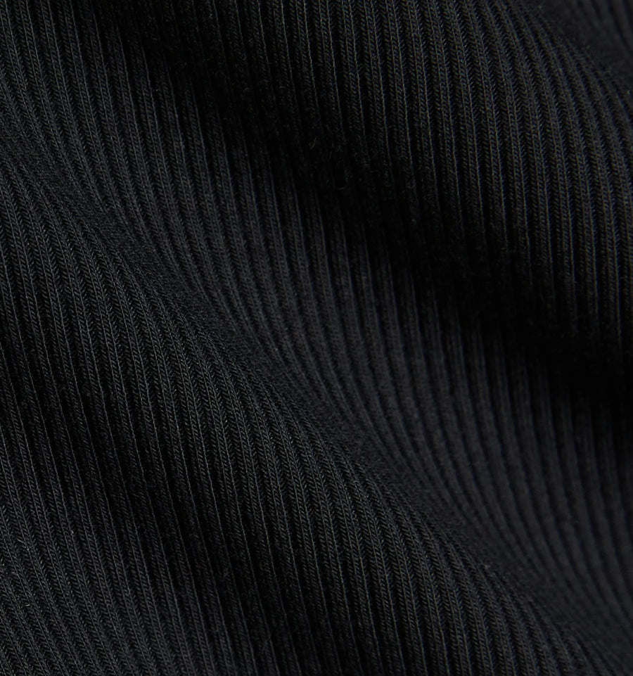 TomboyX Banboo Rib Sleeveless Mid Dress - inclusive underwear, detail close-up