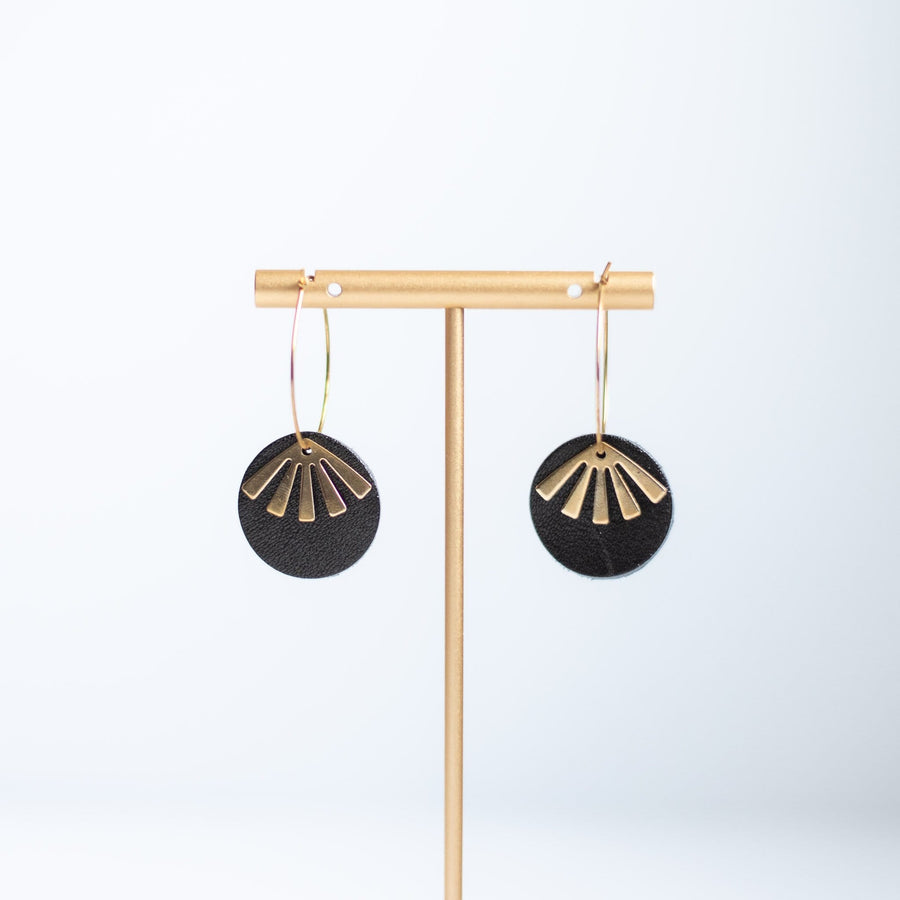 Sela Designs Black Oakleigh Earrings - handcrafted earrings
