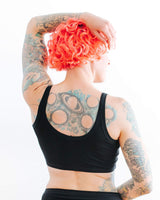 Thunderpants USA Longline Bra Plain Black - inclusive longline bra, product view