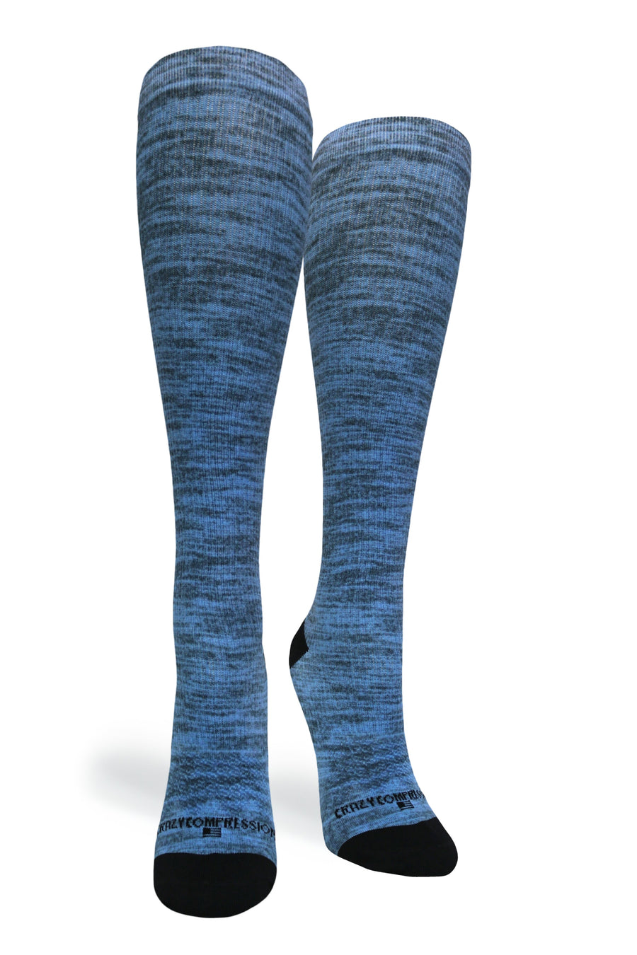 Crazy Compression Blue Heather - (Standard & Extra Wide) - handcrafted accessory