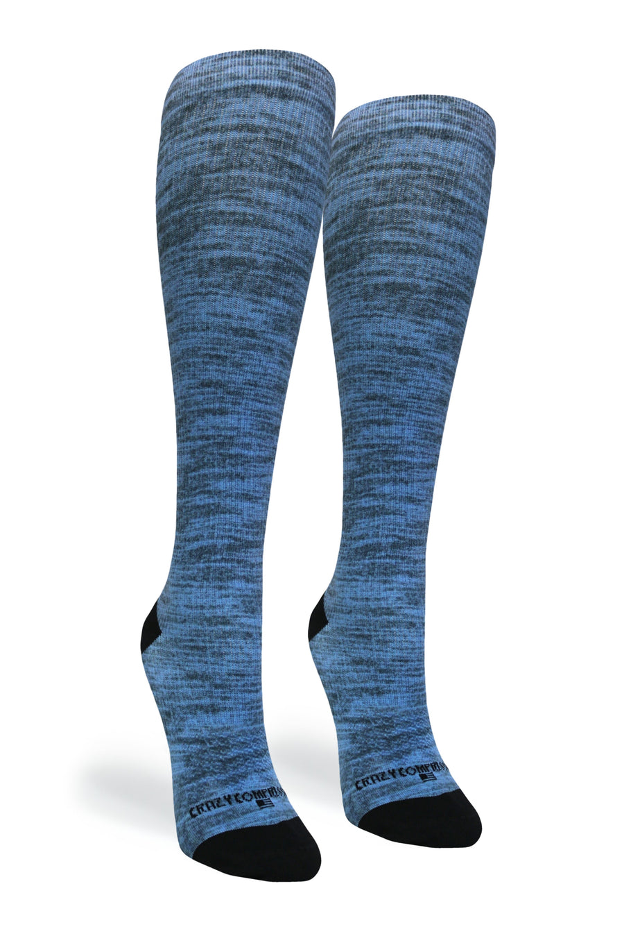 Crazy Compression Blue Heather - (Standard & Extra Wide) - handcrafted accessory