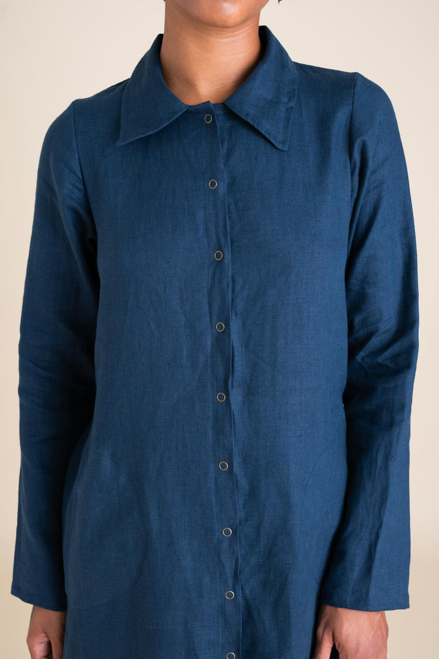 Conscious Clothing Highland Jacket in Navy - plus size garment, product view
