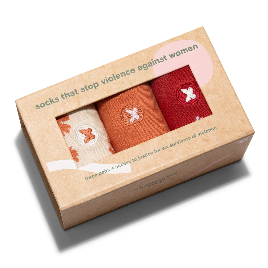 Conscious Step Stop Violence against Women Gift Box - handcrafted accessory