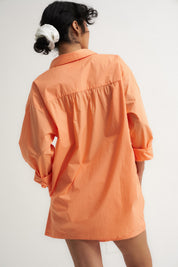 The Poplin Button Down - Peach