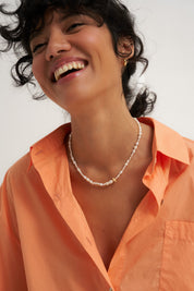 The Poplin Button Down - Peach