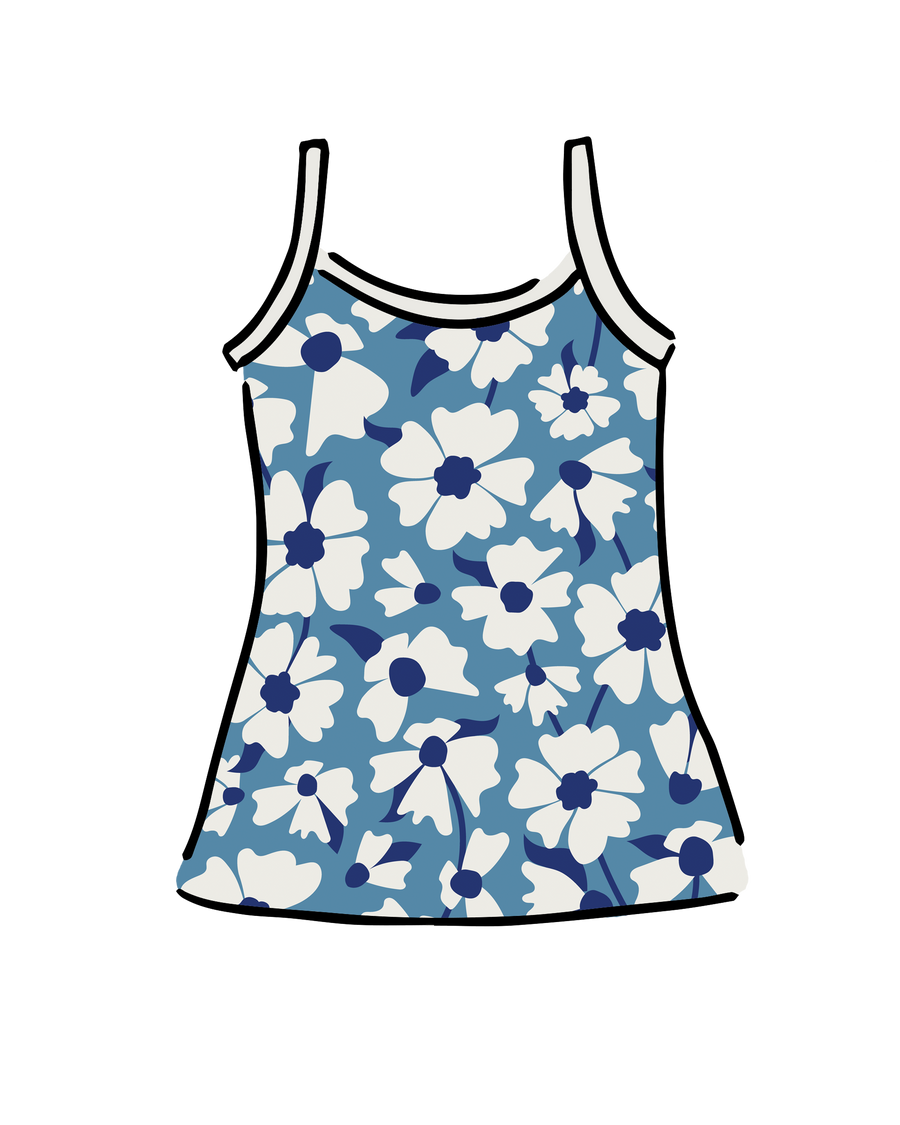 Thunderpants USA Cami Moody Blooms - inclusive underwear, product view