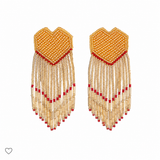 HEARTSTRINGS Hand Embroidered Earrings