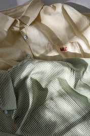 The Pinstripe Button Down - Green