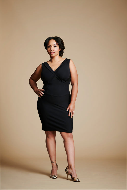 Embrago Bra-Free Body Con Dress - inclusive bra flat lay