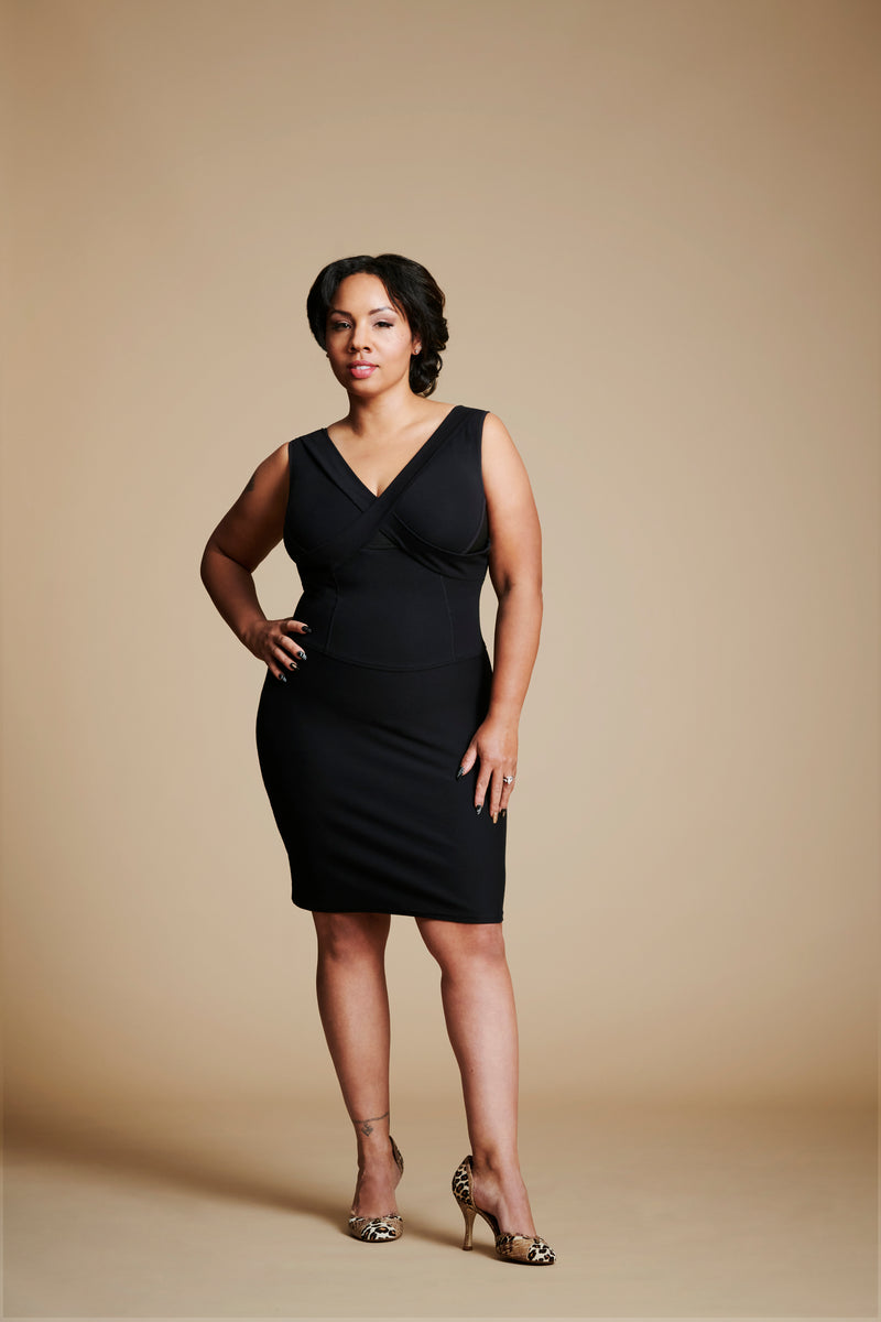 Embrago Bra-Free Body Con Dress - inclusive bra flat lay
