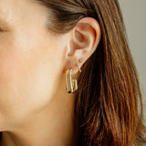 Sela Designs Eva Double Hoop Earrings - handcrafted earrings