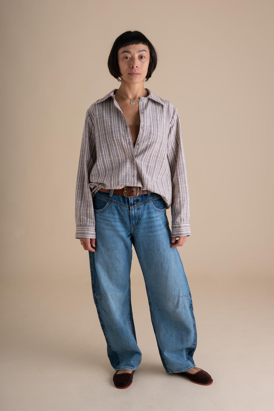Conscious Clothing Alchemist Top in Wisteria - plus size top, product view