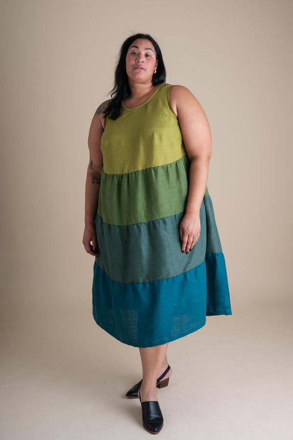Conscious Clothing Willow Dress in Dusk - plus size dress, product view