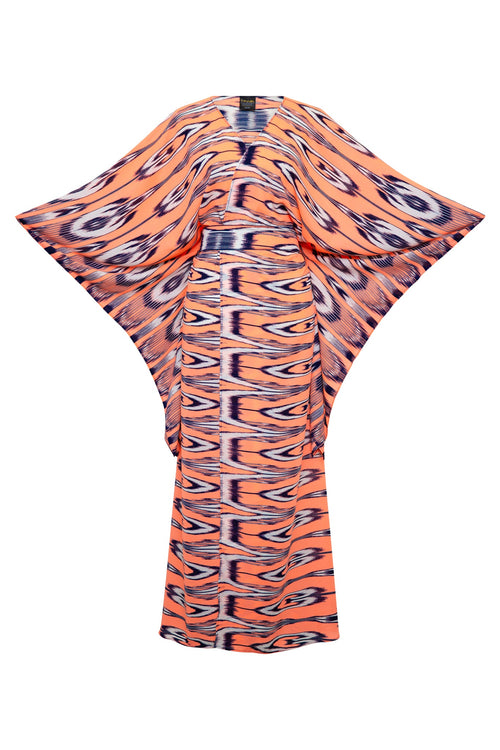 Bohémienne Kimono Robe in “Reactor Coral"