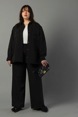 The Payton Shirt Jacket - Classic Black