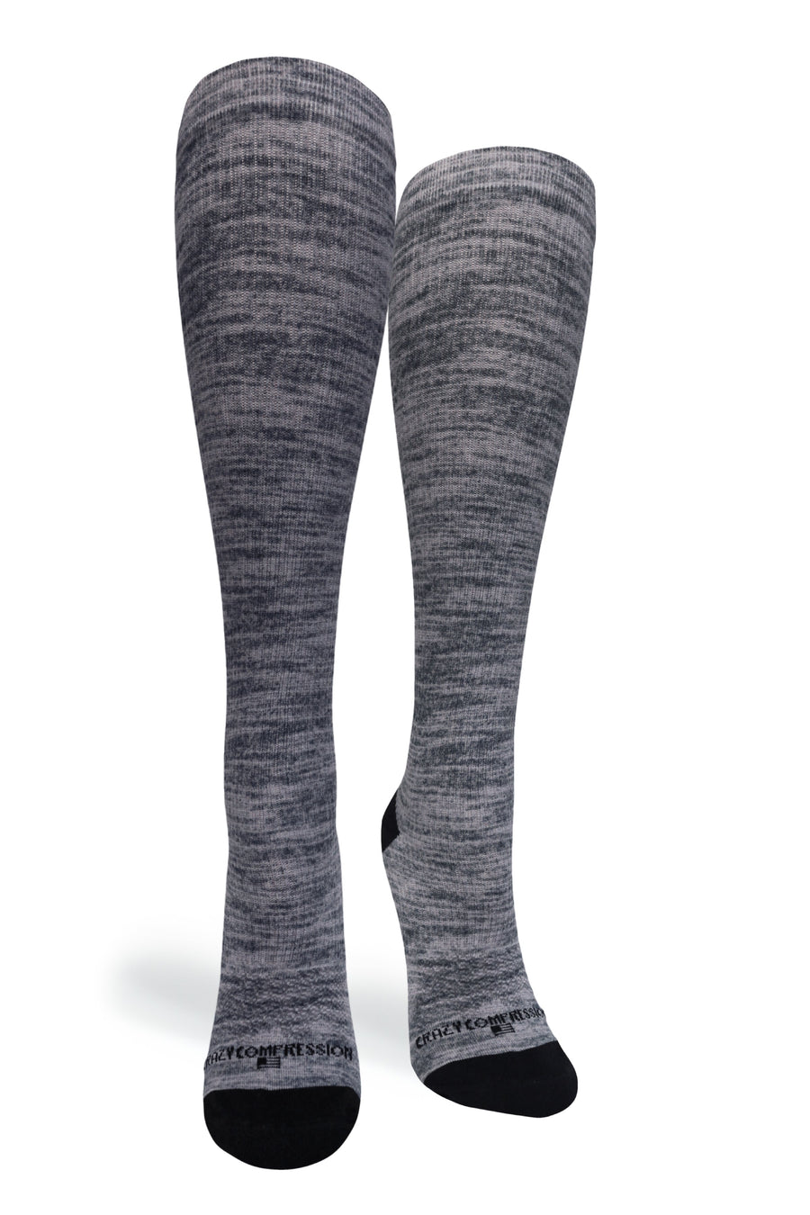 Crazy Compression Grey Heather - (Standard & Extra Wide) - handcrafted accessory