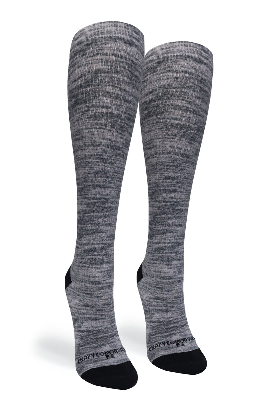 Crazy Compression Grey Heather - (Standard & Extra Wide) - handcrafted accessory