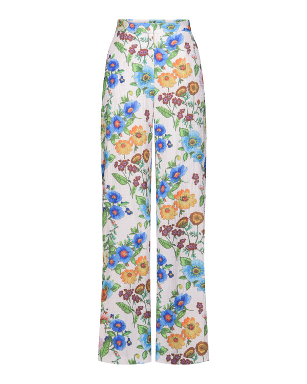 Hilary MacMillan Antique Floral Wide Leg Pants in Antique Floral - size-inclusive women's clothing