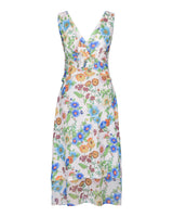 Hilary MacMillan Antique Floral Ruffle Dress in Antique Floral - size-inclusive women's clothing