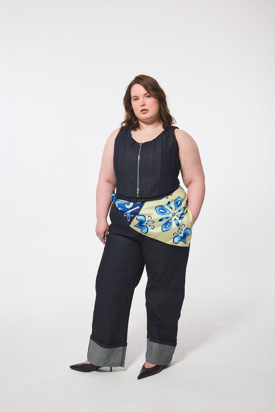 Wide Cuffed Jeans