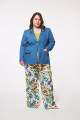 Hilary MacMillan Antique Floral Wide Leg Pants in Antique Floral - size-inclusive women's clothing