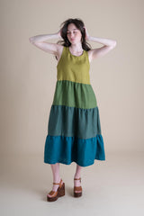 Conscious Clothing Willow Dress in Dusk - plus size dress, product view