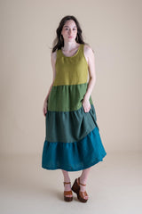 Conscious Clothing Willow Dress in Dusk - plus size dress, product view