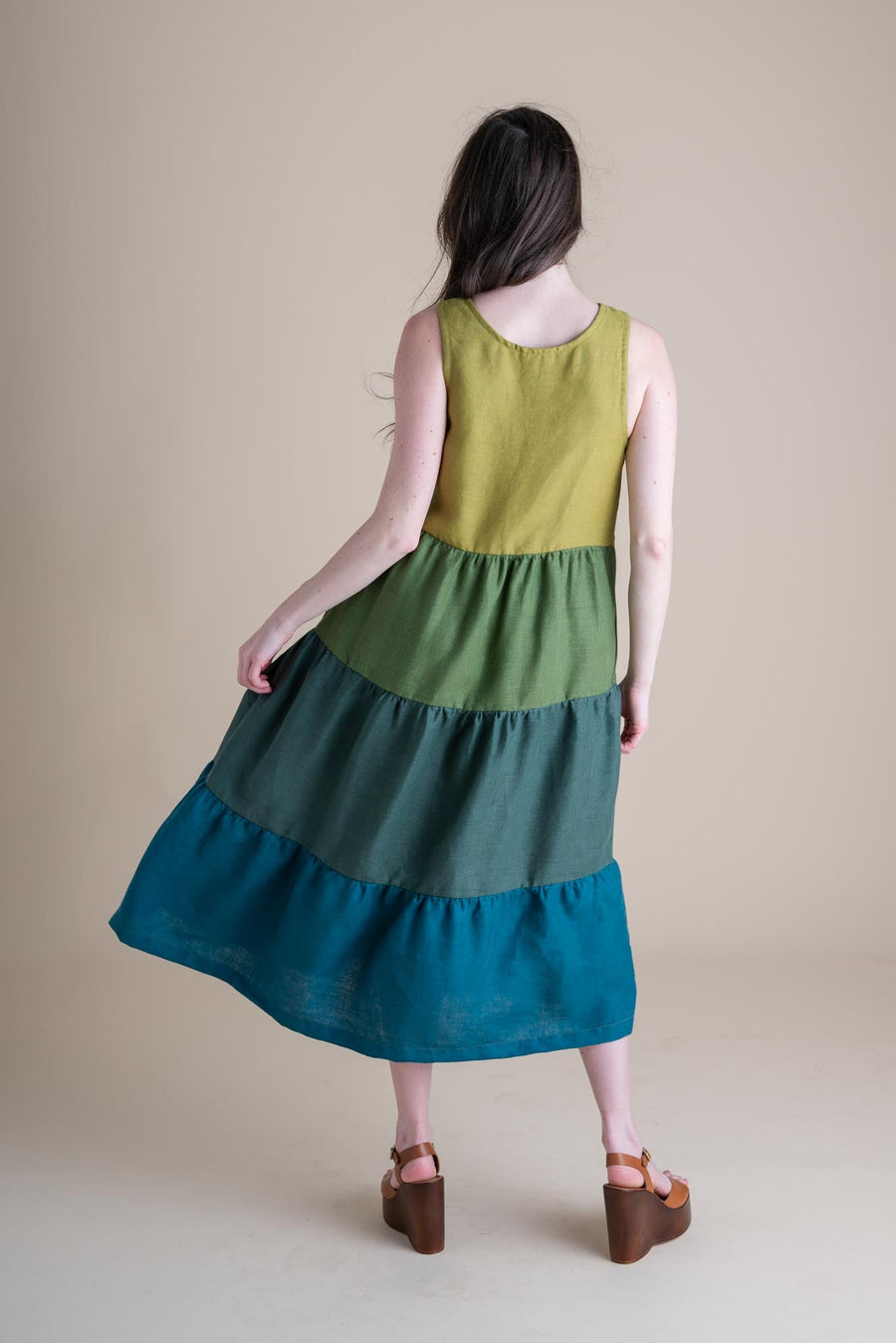 Conscious Clothing Willow Dress in Dusk - plus size dress, product view