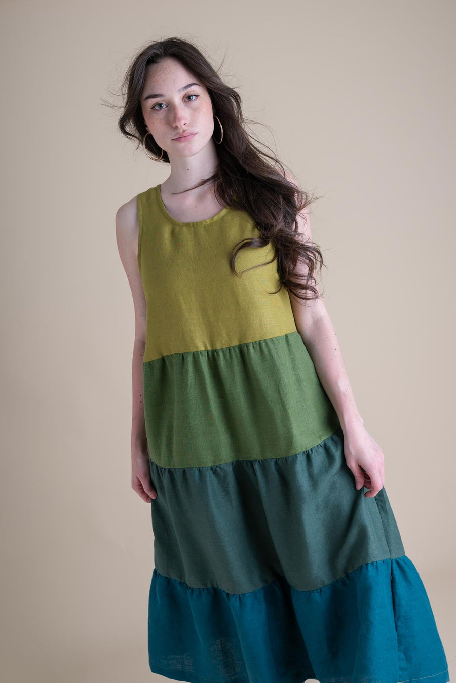 Conscious Clothing Willow Dress in Dusk - plus size dress, product view