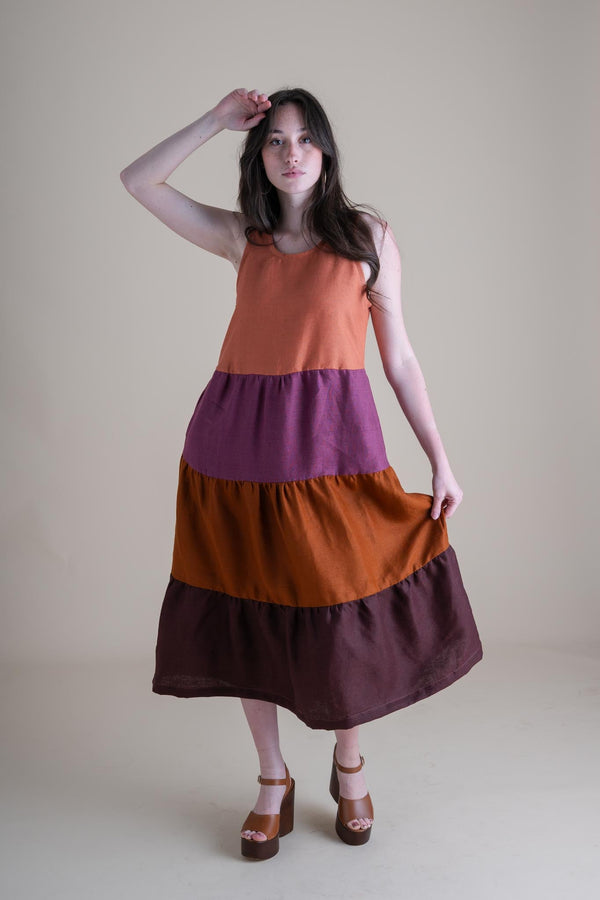 Conscious Clothing Willow Dress in Dawn - plus size dress, product view