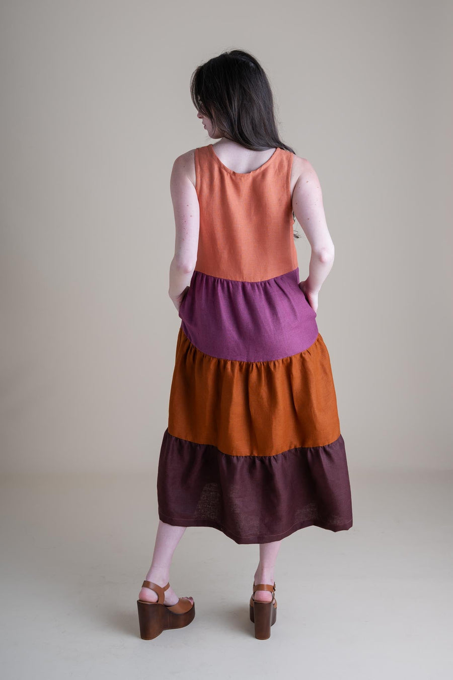 Conscious Clothing Willow Dress in Dawn - plus size dress, product view