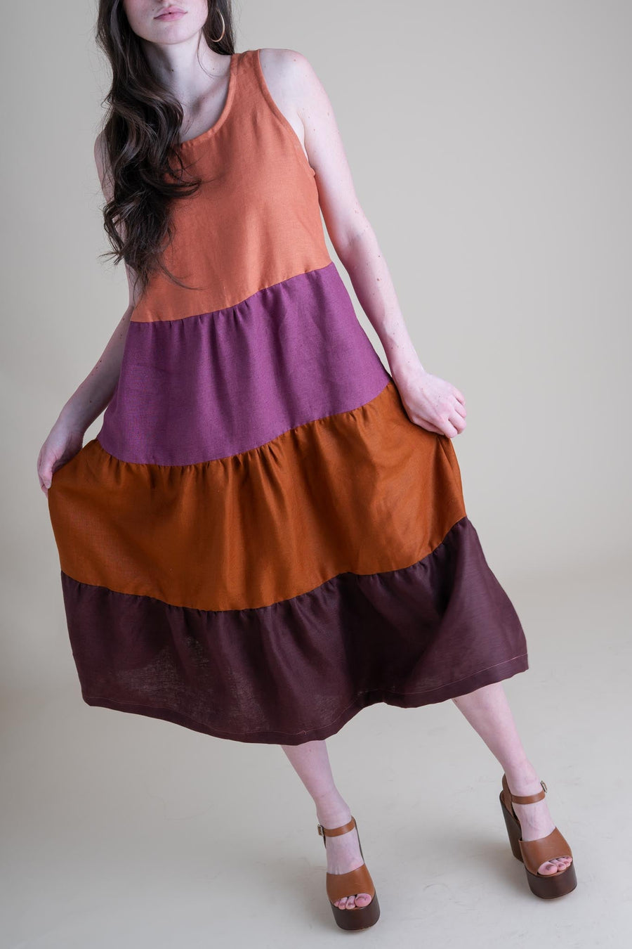 Conscious Clothing Willow Dress in Dawn - plus size dress, product view
