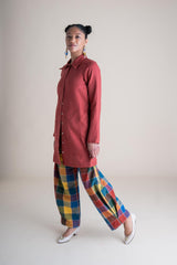 Conscious Clothing Highland Jacket in Paprika - plus size garment, product view