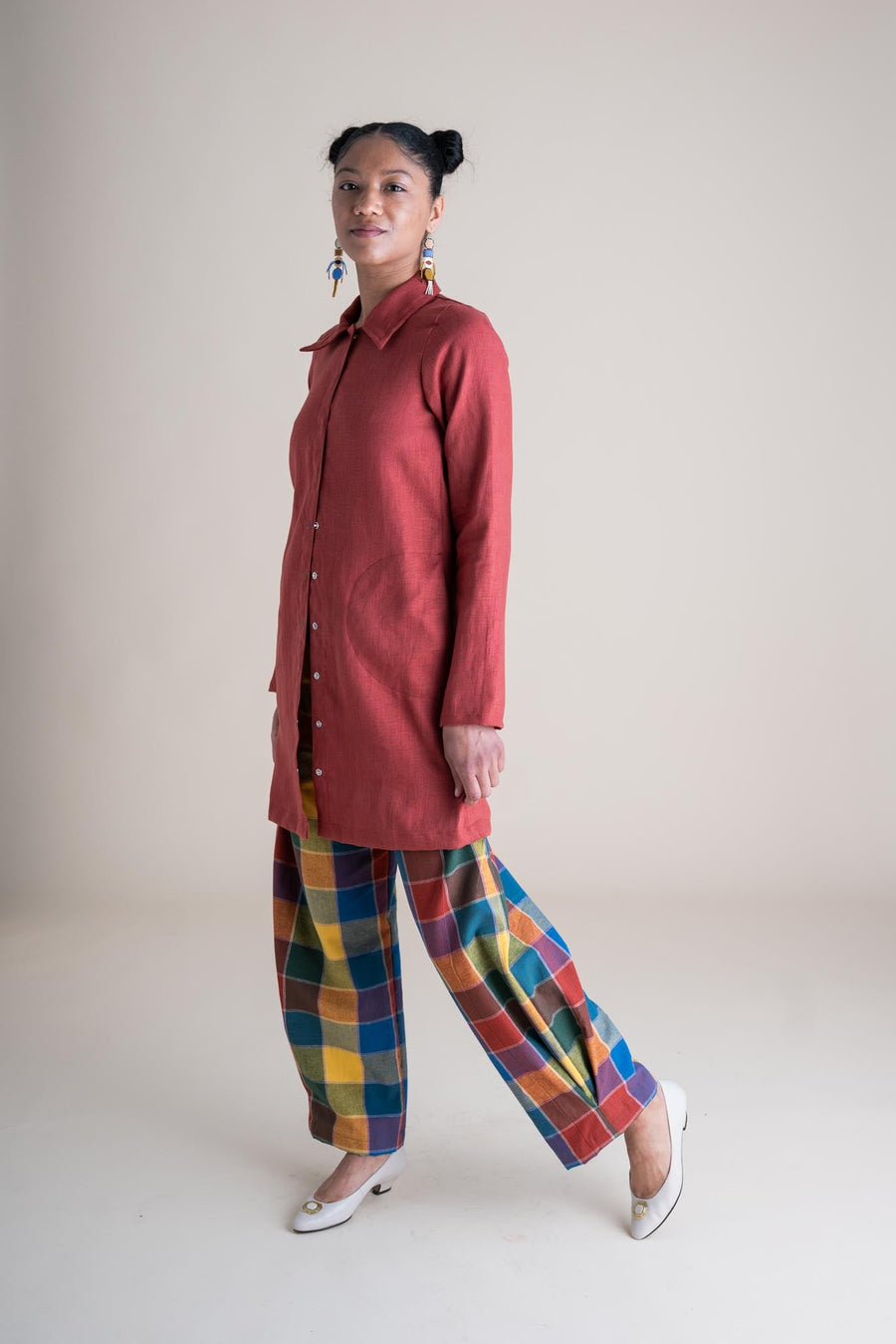 Conscious Clothing Highland Jacket in Paprika - plus size garment, product view
